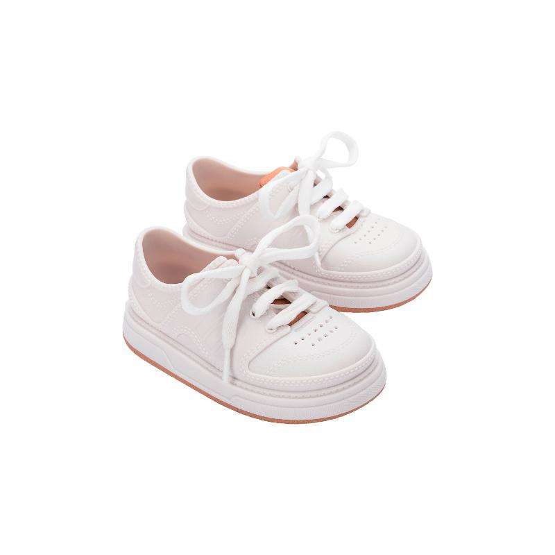 Mini Melissa FW25 Bold Sneaker Bb White/Beige Sepatu Anak Perempuan  (36128BJ0430)