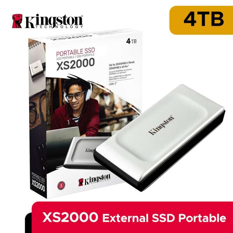 SSD Eksternal Kingston XS2000 4TB (Terabyte) Portable USB Gen