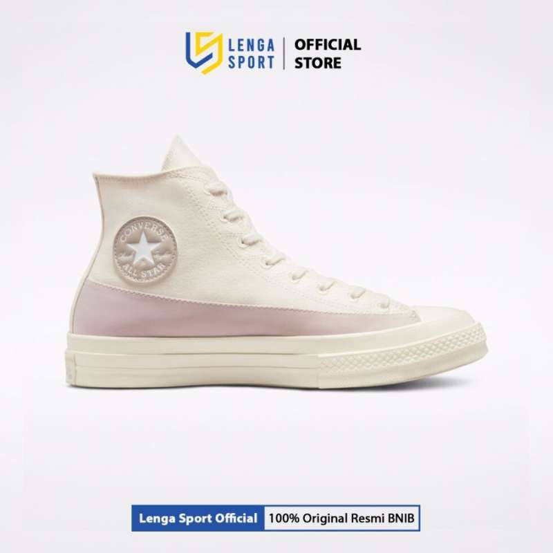 Sepatu Sneakers Pria Converse Chuck 70 Hiking Stitch Egret (A00487C)  ORIGINAL