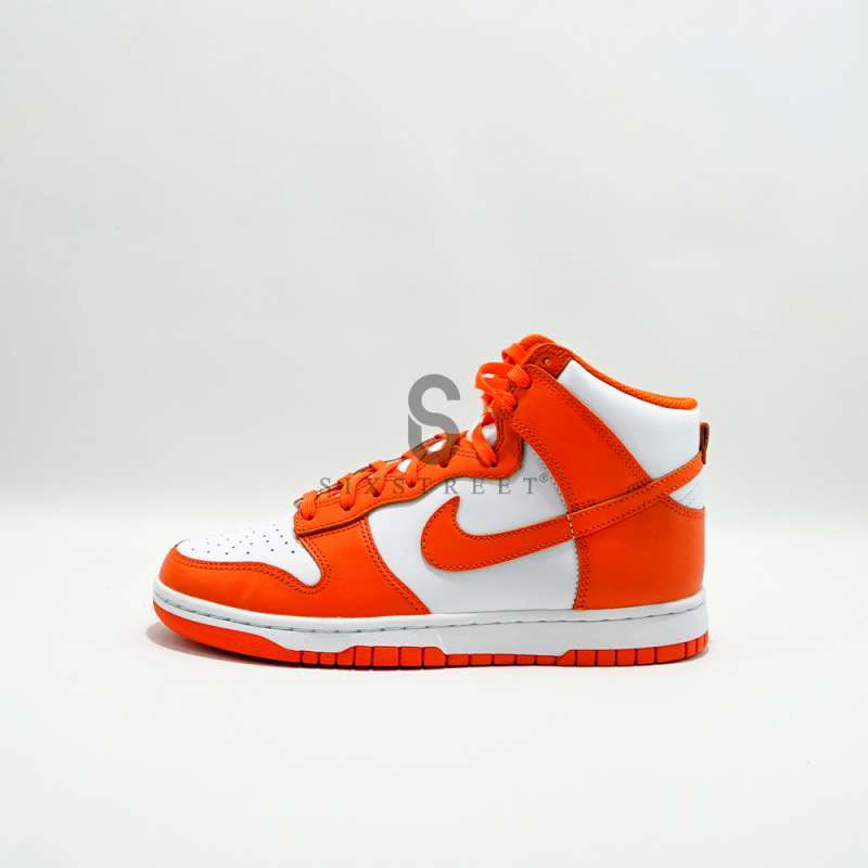 orange white dunk high