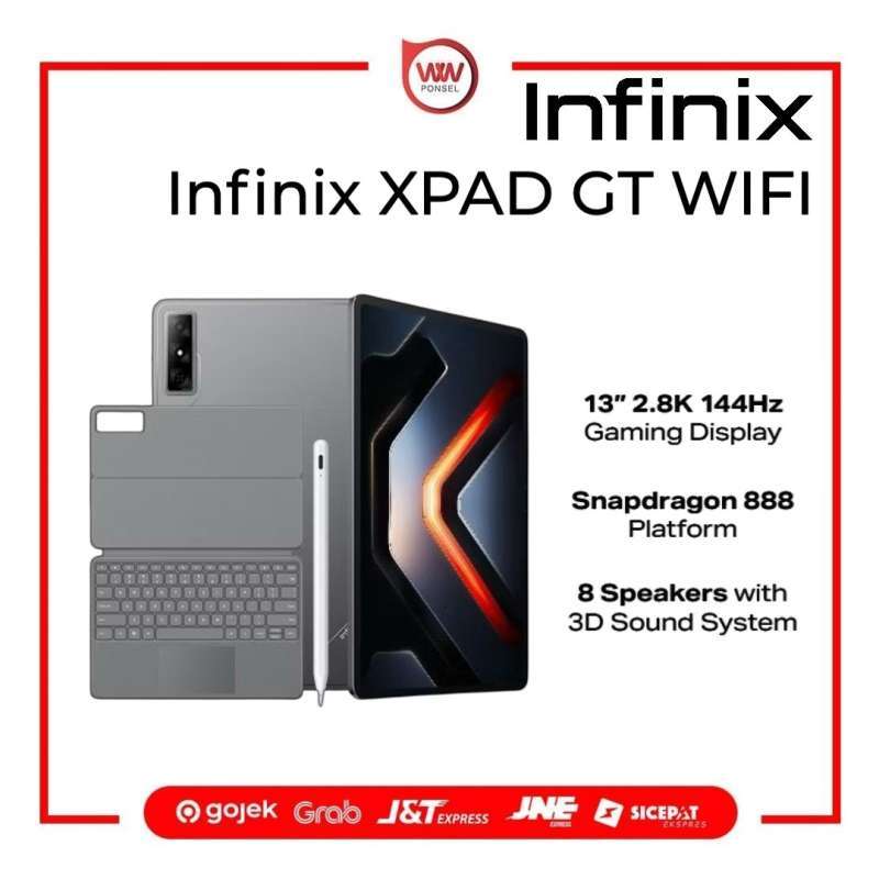 Tablet Infinix XPAD GT dengan RAM 8GB untuk Pengguna Kreatif, Menampilkan Layar 13 Inci 2.8K dan Prosesor Snapdragon 888, Ideal untuk Produktivitas Harian