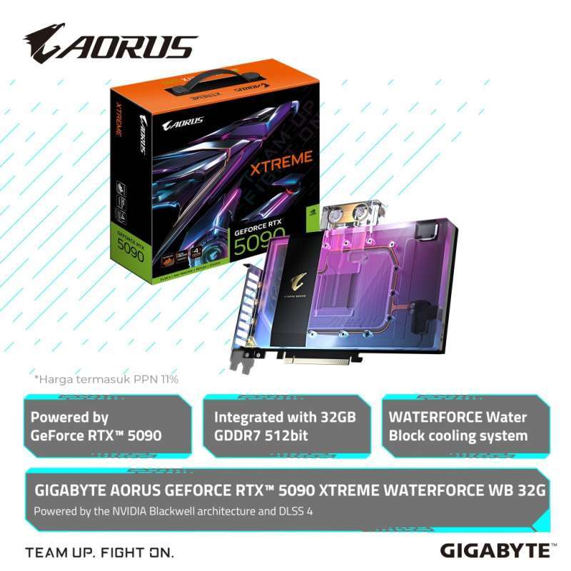 Gigabyte AORUS GeForce RTX 5090 XTREME WATERFORCE WB 32G