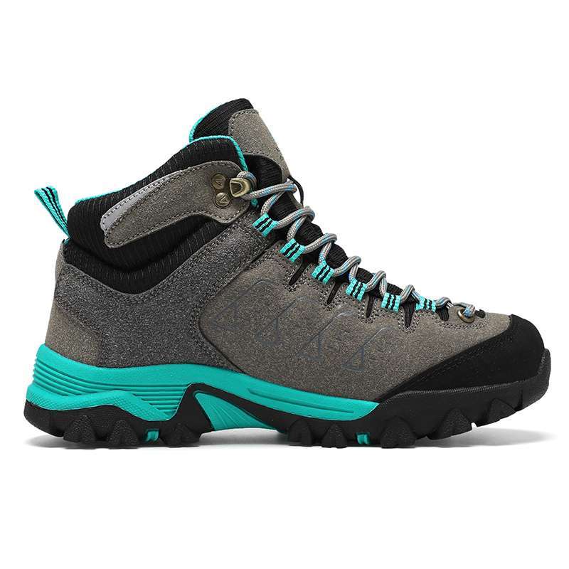 Sepatu Gunung Wanita Hiking Mid Boots Snta 616 Grey Green Outdoor/  Adventure/ Trekking/Mendaki/Pendaki Petualang Waterproof SNTA Sepatu Wanita