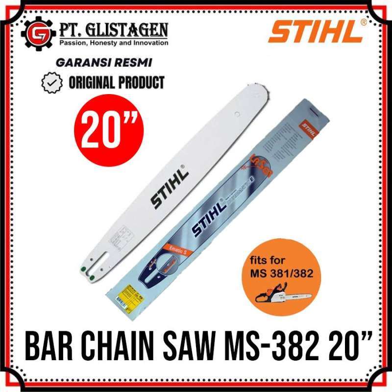 Jual Sthil Bar Laser Chainsaw 20 Inch Ms382 Guide Bar Chain Saw Pisau ...
