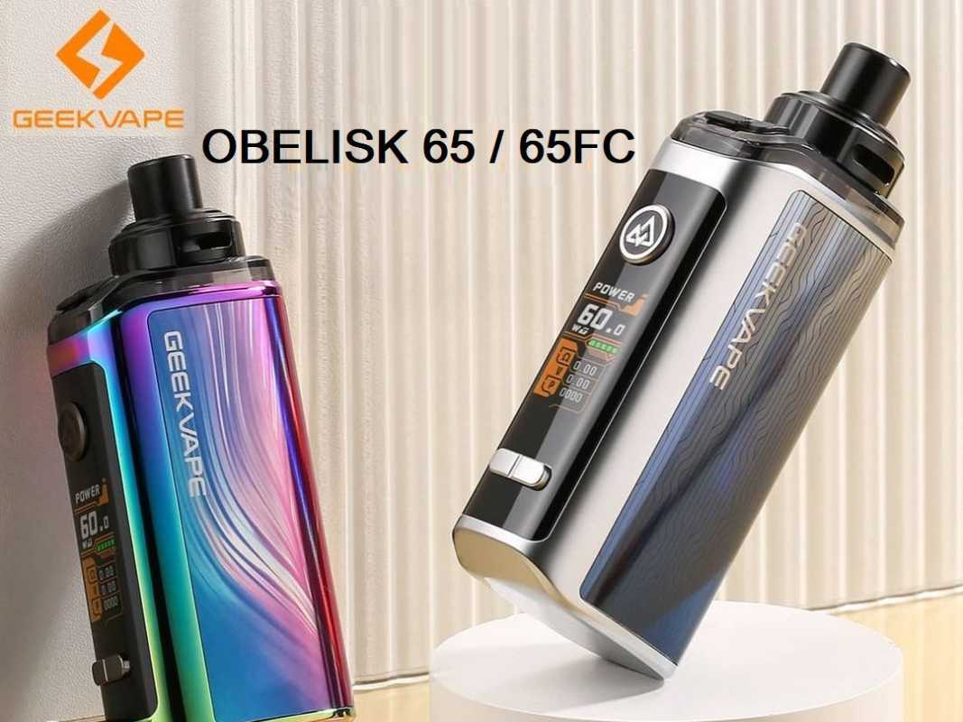 Geekvape Obelisk 65 Replacement Pod Review: Geekvape Obelisk 65 FC & 65 Kits-Fast  Charging Pod Kit Geek Obelisk 65w Mod Kit