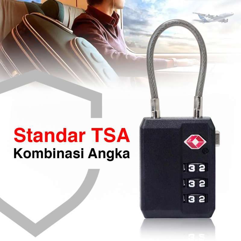 Promo Kenmaster Gembok Koper 32 Mm - Tsa Km-307 / Gembok Tas / Gembok ...