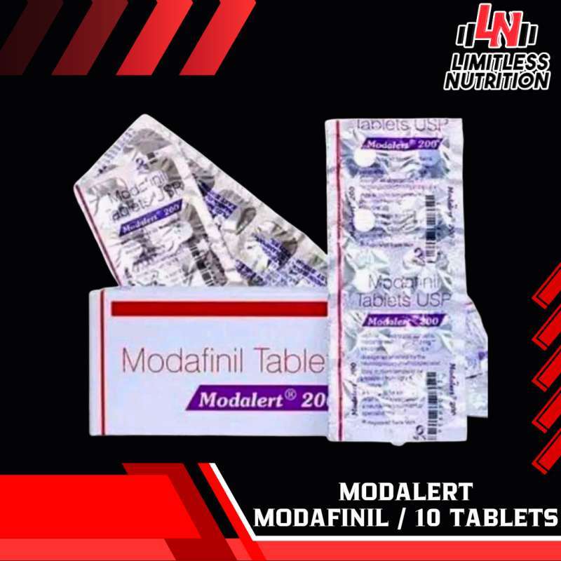 MODALERT - Modafinil 100mg & 200mg - 10 Tablet Nootropics Strip Focus Brain Boost Energy