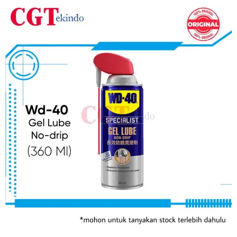 Jual Wd-40 Specialist Gel Lube 360ml - Pelumas Semprot Anti Tetes Non-drip  Spray / Wd 40 Gel Lube Serbaguna Tahan Lama Di Seller Cgtekindo - Glodok,  Kota Jakarta Barat