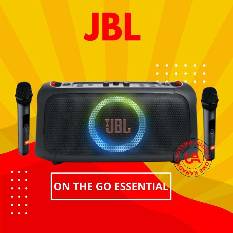 JBL On the Go Essential Partybox OTG Mic Wireless Speaker Bluetooth  Garansi resmi IMS 1tahun