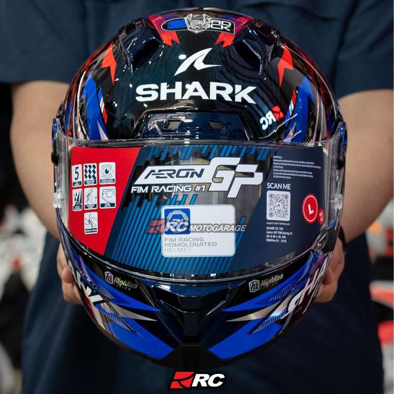 Jual Helm Motor Full Face Shark Aeron Gp Zarco Victory 2025