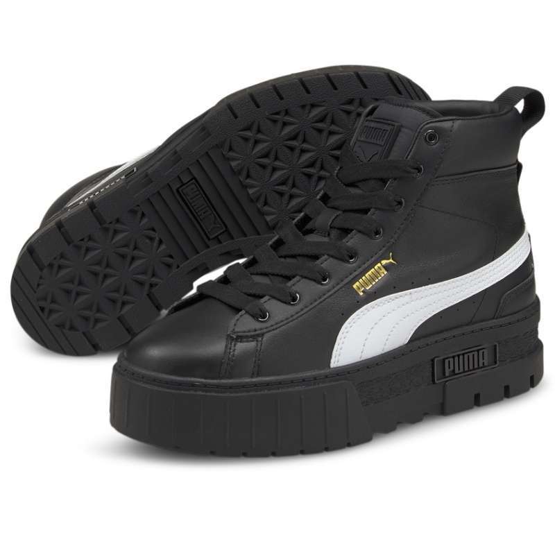 Puma Sepatu Sneakers Mayze Mid Wn S Black- White 381170 02