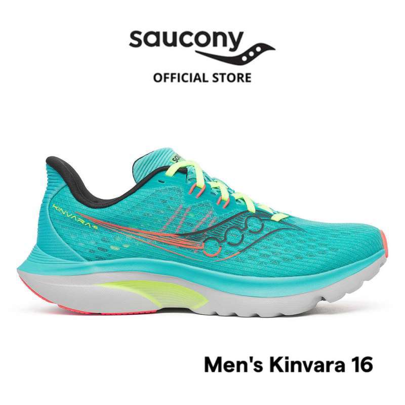 Sepatu Lari Pria SAUCONY Shoes Kinvara 16 Men's Teal Mutan