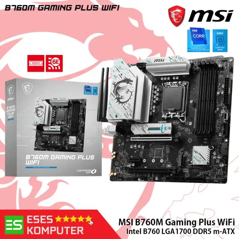 Motherboard MSI B760M Gaming Plus WiFi m-ATX Intel B760 LGA1700 DDR5