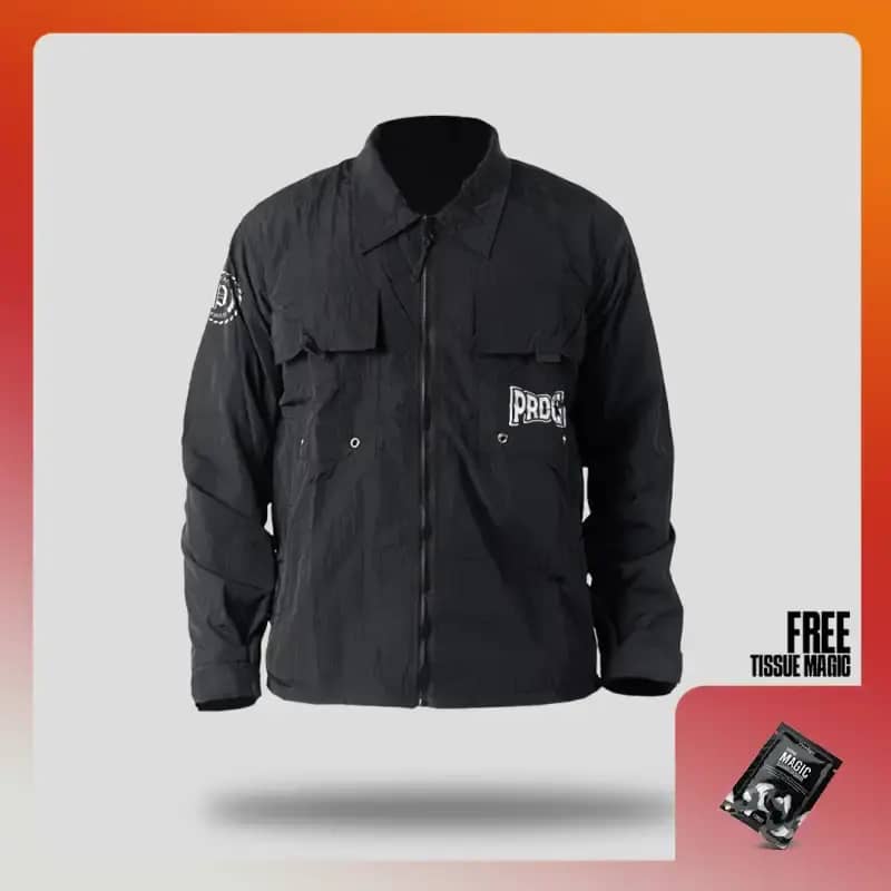 Prodigo Jaket Overshirt Pria Malino Motif I Jaket Trucker Pria I Jaket  Casual Pria I Jaket Waterproof I Jaket Hitam Pria