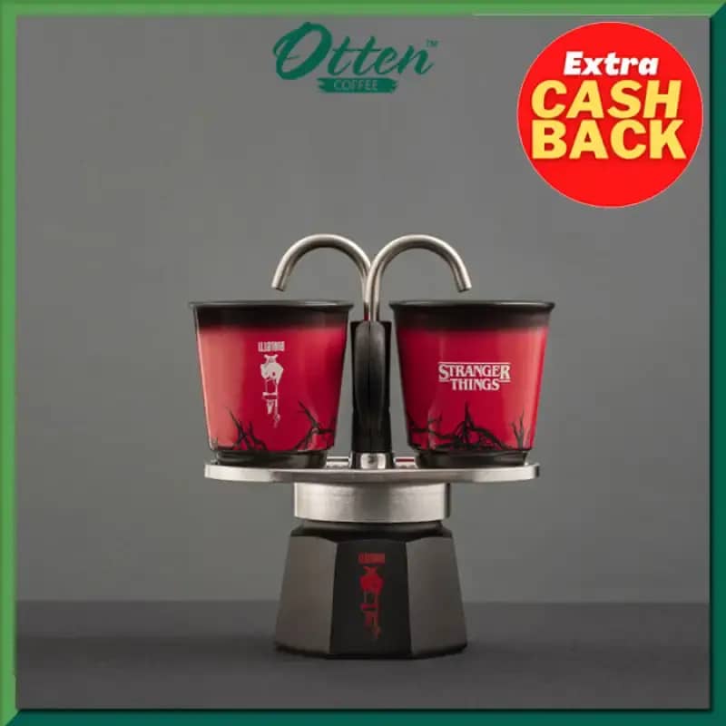 Bialetti Mini Express Set Stranger Things Mokapot Cups