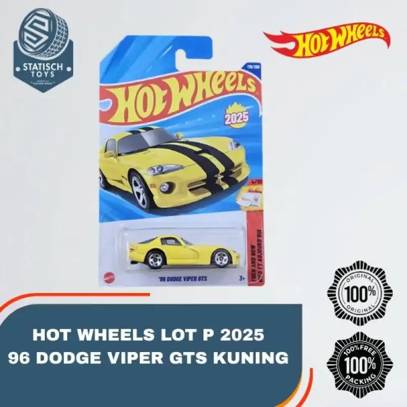 Hot Wheels 1996 Dodge Viper GTS &ndash; Case H 2025 #178, Edizione Internazionale 1:64