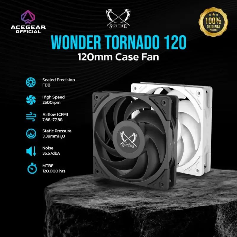 Jual Scythe Wonder Tornado 120 Pwm 2500 Rpm, Air Flow Fans Di Seller ...