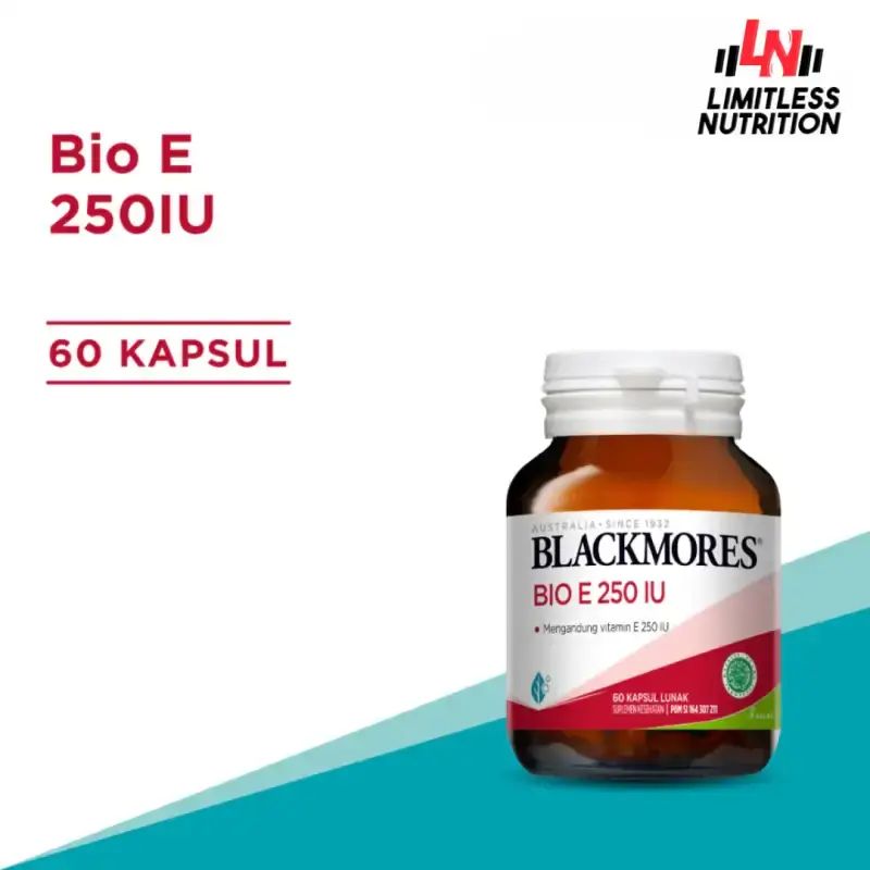 Promo Blackmores Bio E 250 Iu - 60 Kapsul Vitamin E Antiosidan Anti ...