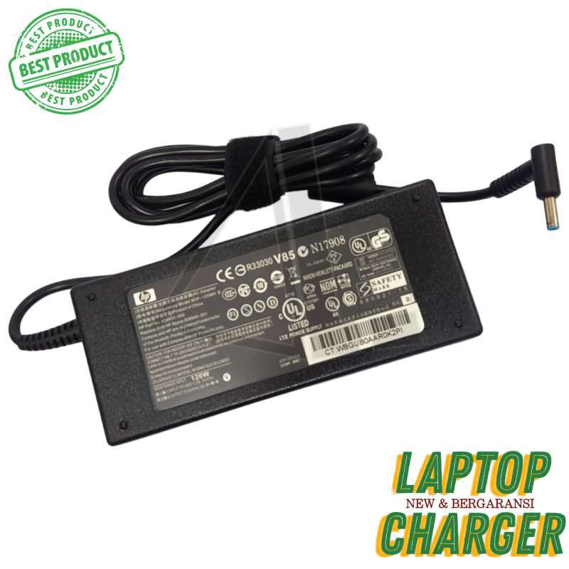 Lot Of 10 Genuine HP 120W 19.5V 6.15A Laptop Chargers – 906329-001, Includes Power Cords