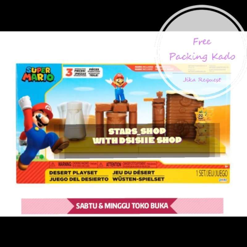Jual Super Mario Desert Playset Figure Original / Figure Mario di