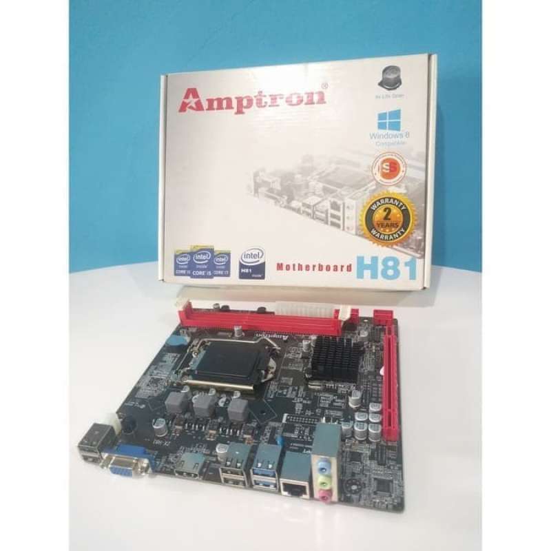 Promo Motherboard Amptron H81 Socket Intel Lga 1150 Ddr3 Mainboard ...