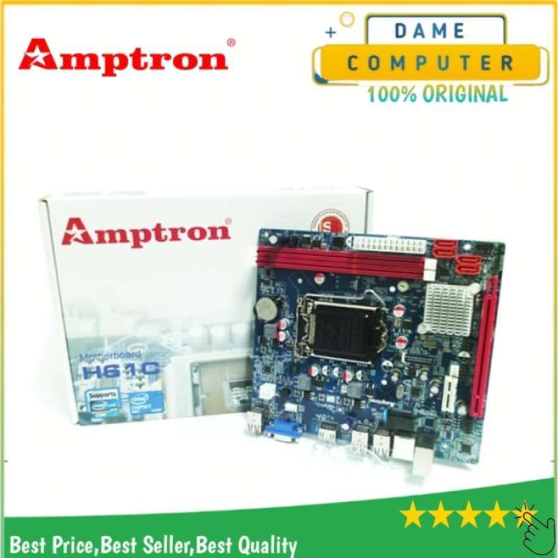 Promo Motherboard Amptron H61 Lga 1155 Diskon 23% Di Seller Ulita Store ...