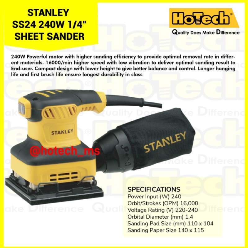Promo Stanley240w 1/4” Sheet Sanderss24 Sheet Sander Diskon 23 Di
