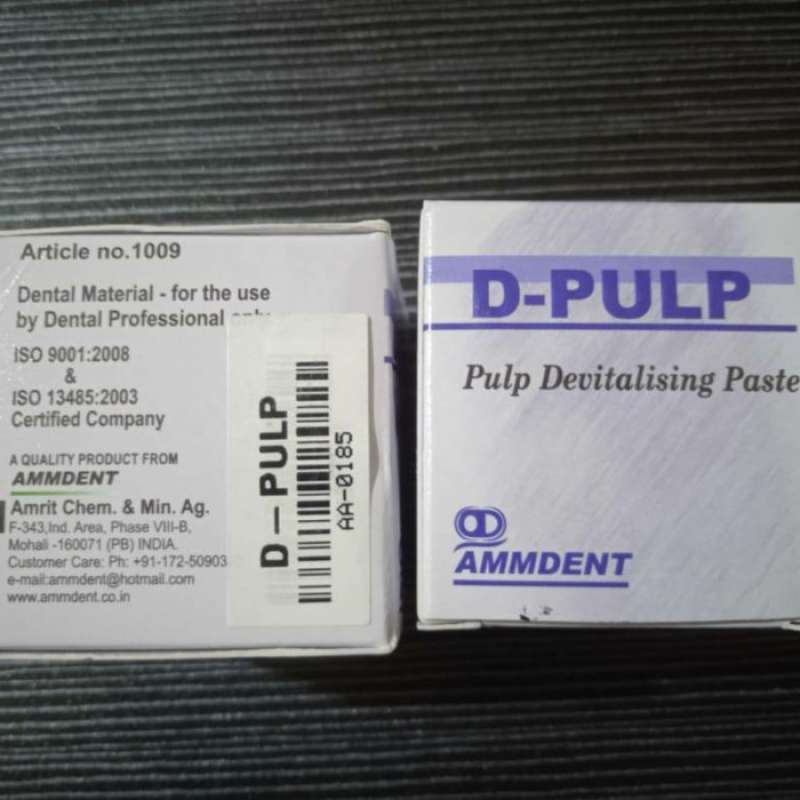 Barattolo Pasta Devitalizzante Dentale D-Pulp 7,5g Ammdent &ndash; Spedizione Rapida