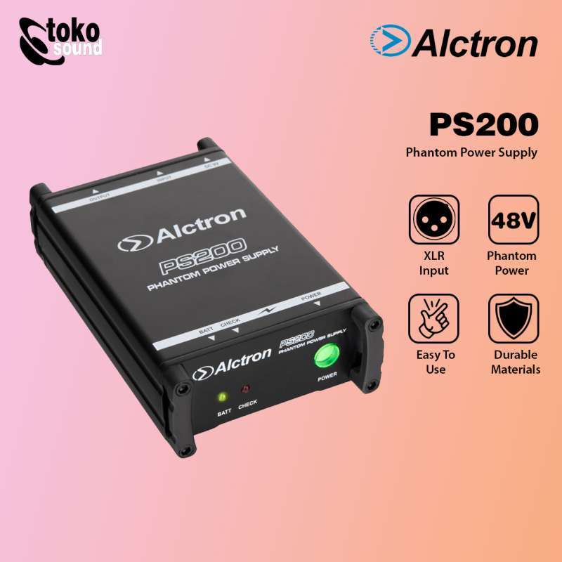 Jual ALCTRON PS200 48V Portable Phantom Power Supply di Seller