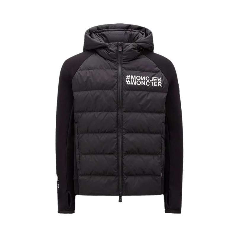 Jual Moncler Reflection Logo Embossed Padded Jacket Black di Seller