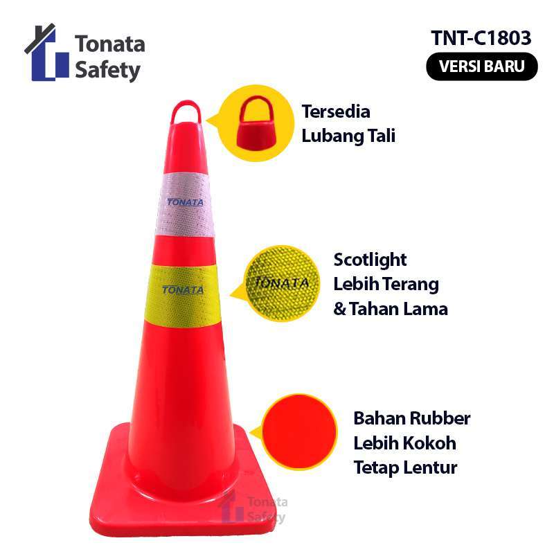 Jual Safety Traffic Cone / Kerucut Lalu Lintas Tonata 1.7 Kg 1,7 Kg di