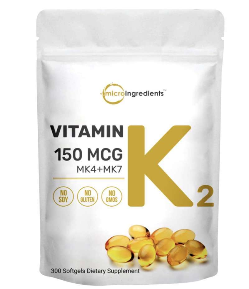 Promo MicroIngredients Vitamin K2 Complex MK4 + MK7 Formula 150 mcg