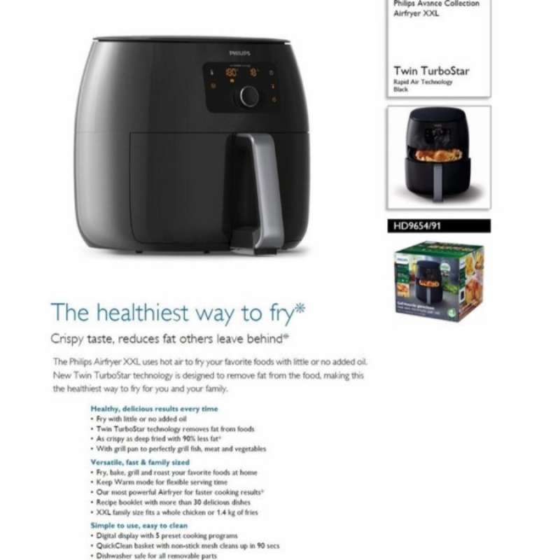 Jual Philips Hd9654 hd 9654 Avance Collection Airfryer Xxl Air Fryer