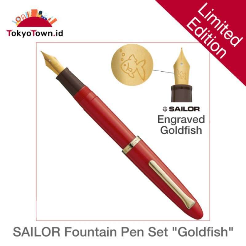Promo Sailor Fountain Pen Set Limited Edition â€œGoldfishâ€ Diskon 17