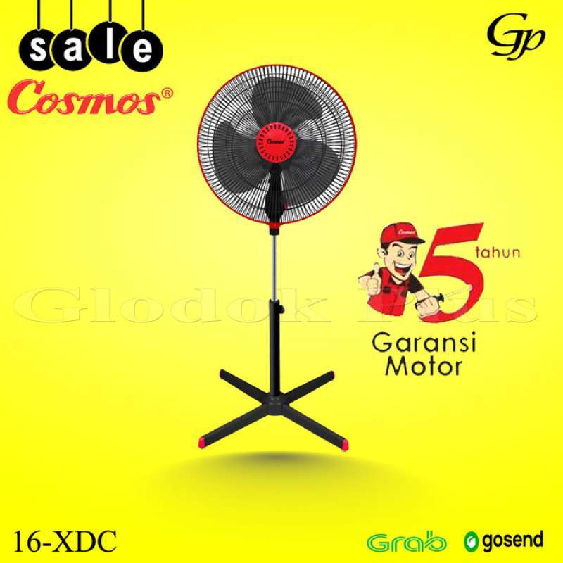Promo Cosmos Kipas Angin Berdiri 16Xdc Stand Fan 16 Inch 16Xdc Kaki