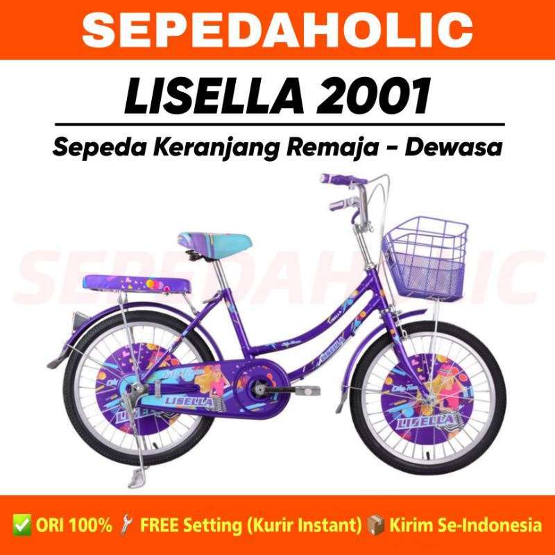 Sepeda Remaja Promo Sepeda Keranjang Remaja Dewasa Lisella Ls 2001 Ukuran 20 24 26 ...