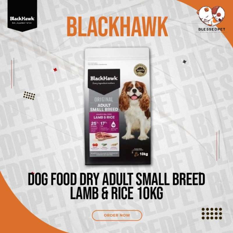 Promo Blackhawk Dog Food Dry Adult Smallbreed Lamb & Rice 10Kg (Small