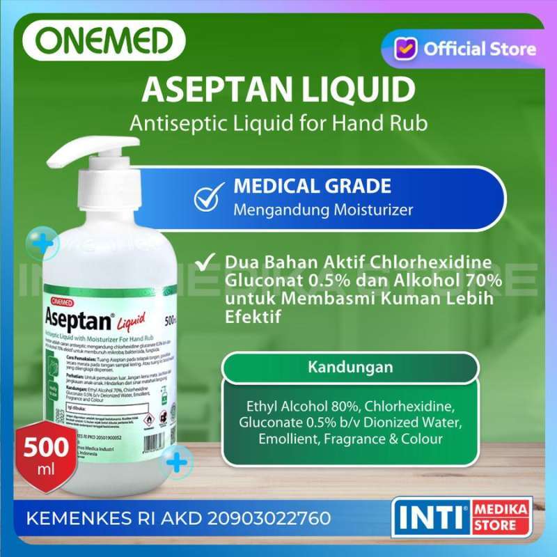 Jual ONEMED Aseptan Aseptic Liquid 500 ML + Dispenser di Seller INTI