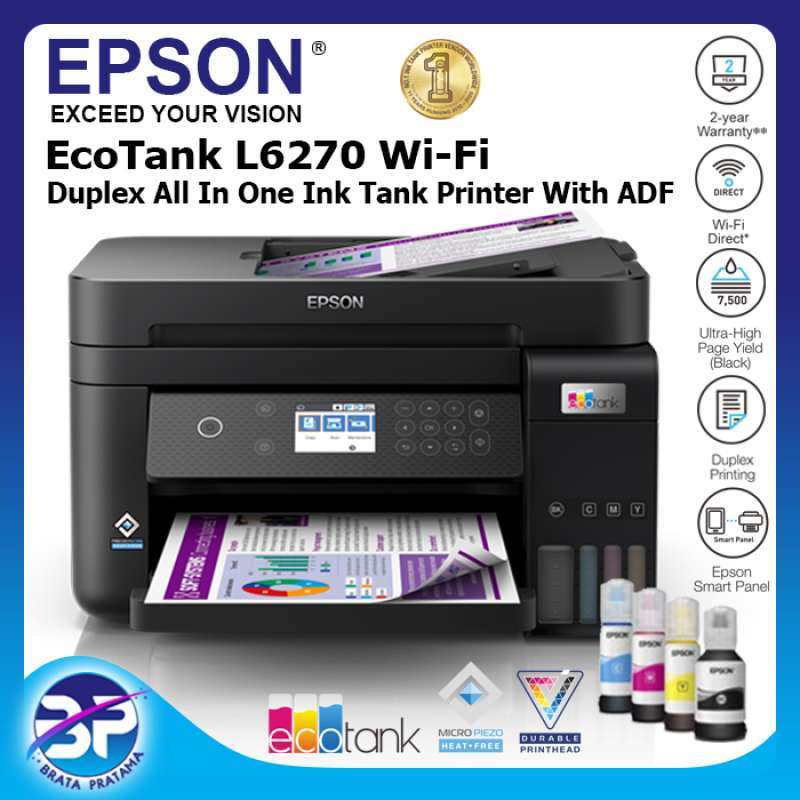 Jual Epson L6270 Wifi Duplex All In One Ink Tank Printer With Adf Di