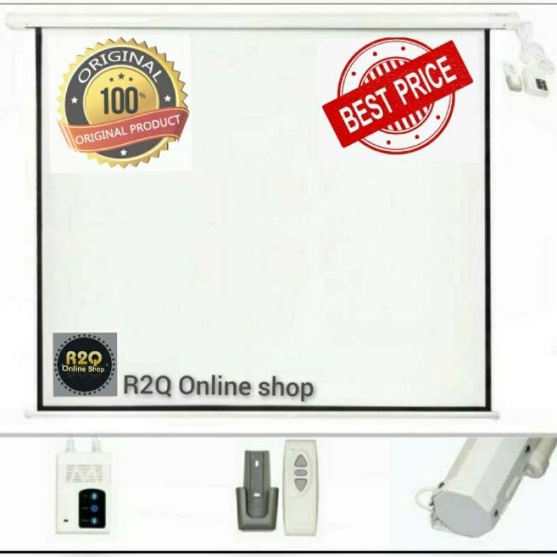 Promo Layar Proyektor Motor 150 Inch 300X200 Diskon 5% di Seller ...