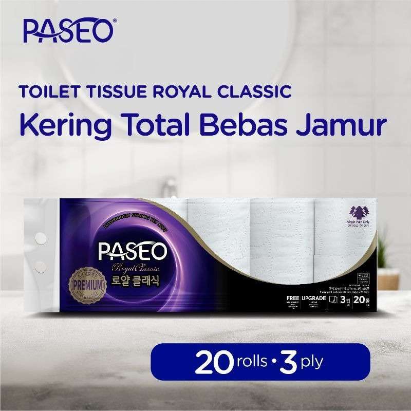 Jual Tissue Kering Toilet Paseo Royal Classic 3 Ply 20 Rolls Di Seller