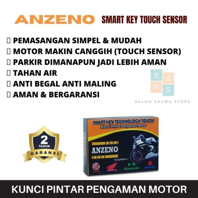 Jual Anzeno Smart Key Technology Touch Safety Motor Kunci Sensor Sentuh ...
