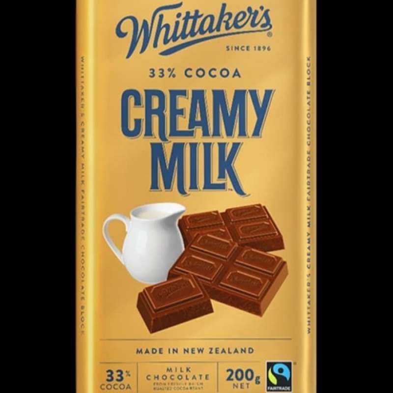 Promo Whittakers 33 Cocoa Creamy Milk Chocolate Import New Zealand