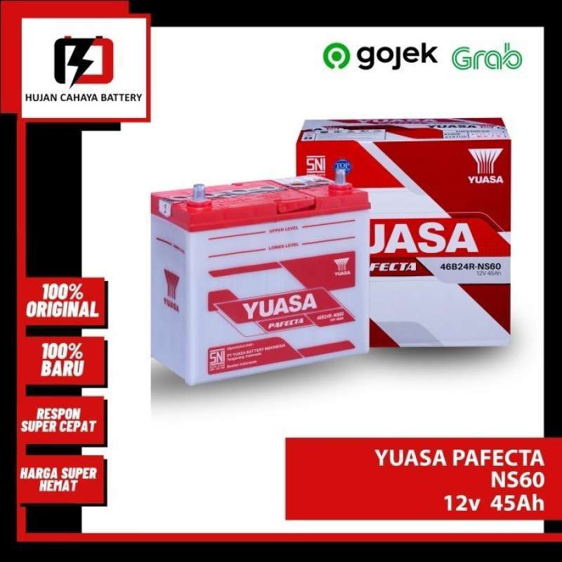 Promo Aki Mobil YUASA PAFECTA NS60 / NS-60 / NS 60 - Aki APV SERIES