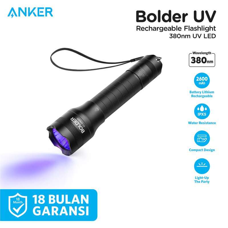 Jual Anker Bolder Uv Flashlight Rechargeable Di Seller Anker Indonesia
