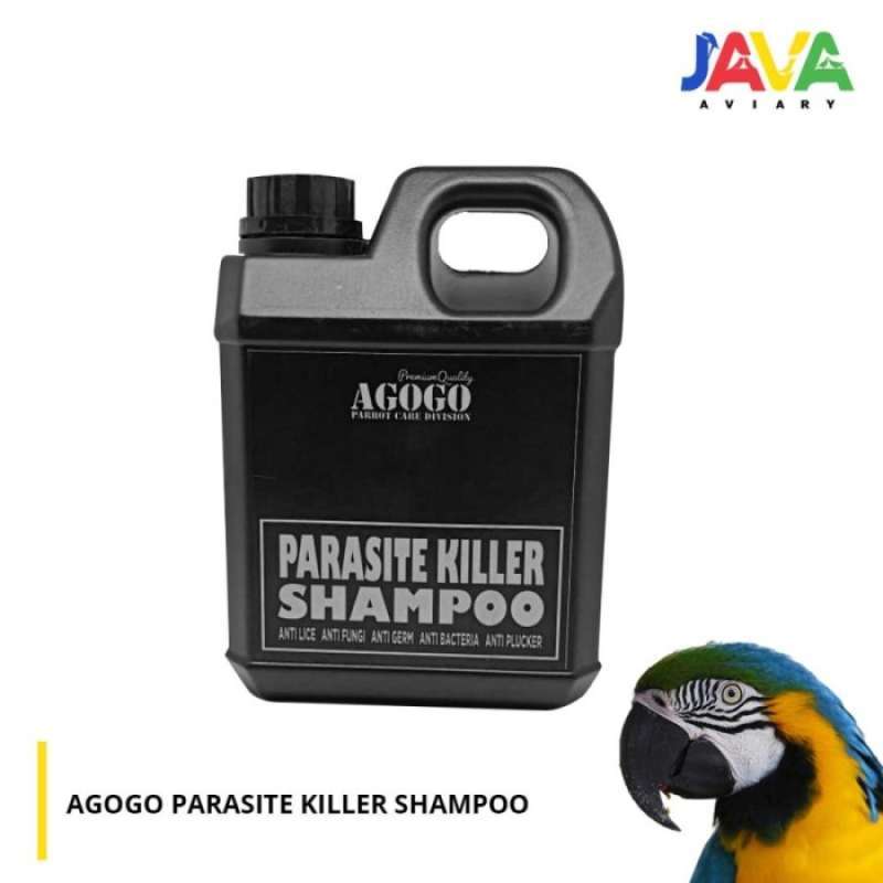 Jual agogo shampoo burung parrot macaw kakaktua shampo pembasmi kutu di