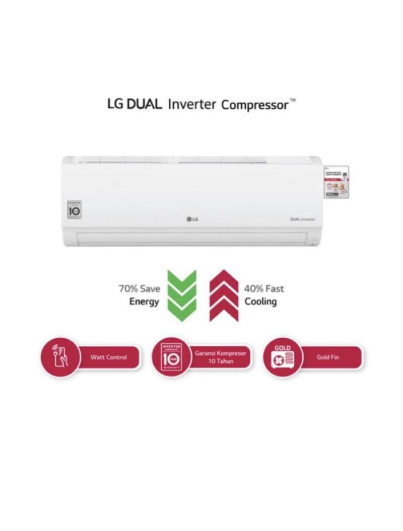 Jual LG AC Dual Cool Eco Inverter [1/2PK] T06EV4 di Seller Broman