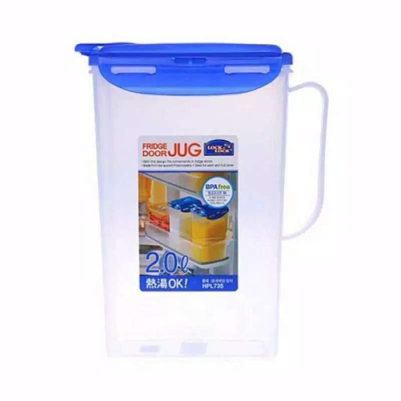 Promo Lock&Lock Hpl735 - Fridge Water Jug 2L W/ Hand Lock & Lock N Lock ...