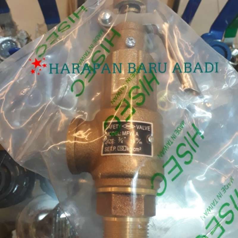 Hisec Psv Promo HISEC Safety Valve 1 1/2 inch With Lever Kuningan 10 kg / cm2 ...