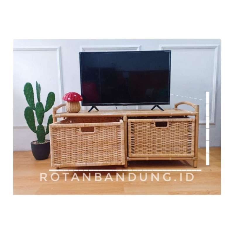 Jual Sofa Rotan/bench Rotan Dengan Laci/ Bench 2in1 - Hitam Di Seller ...